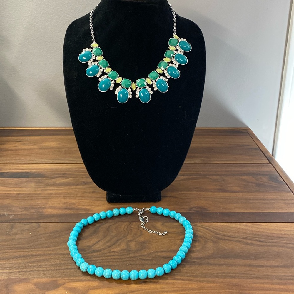 Retired Lia Sophia 2-Strand Detachable Statement Necklace - Picture 2 of 5